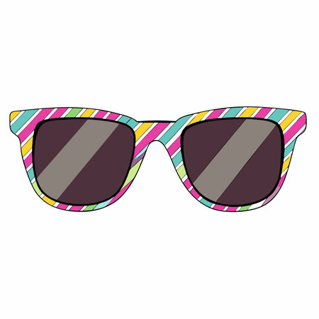 Sunglass vector on white backgroundのイラスト素材