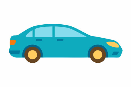 Car vector illustration on white backgroundのイラスト素材