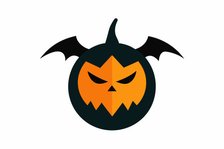Halloween vector illustration on white backgroundのイラスト素材
