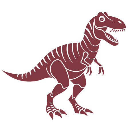 Dinosaur vector illustration on white backgroundのイラスト素材