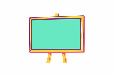 Empty chalkboard vector illustration on white backgroundのイラスト素材