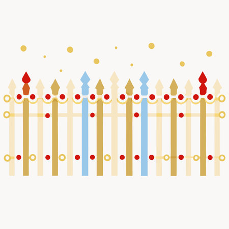 Fences vector illustration on white backgroundのイラスト素材