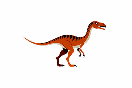 Dinosaur vector illustration on white backgroundのイラスト素材