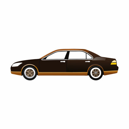 Car vector illustration on white backgroundのイラスト素材