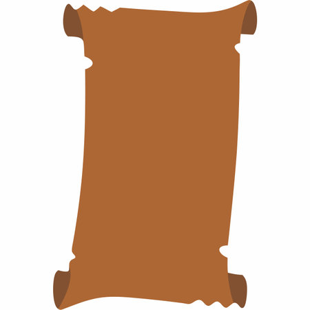 Old parchment paper vector illustration on white backgroundのイラスト素材