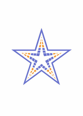 Star vector illustration on white backgroundのイラスト素材