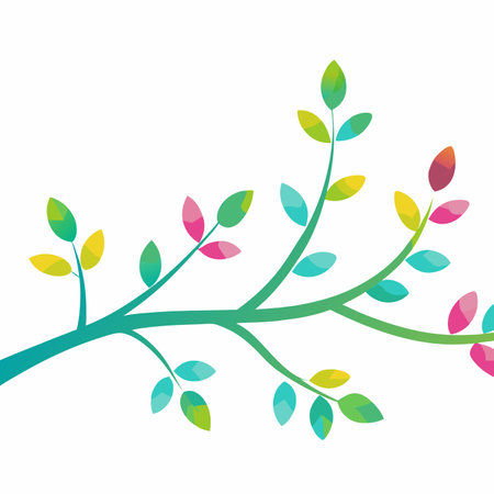 tree branch vector illustration on white backgroundのイラスト素材