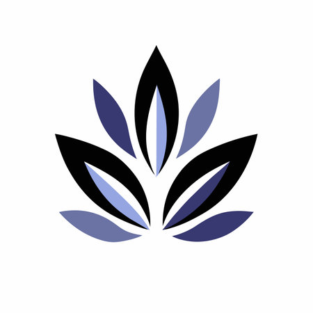 Abstract leaf logo vector on white backgroundのイラスト素材