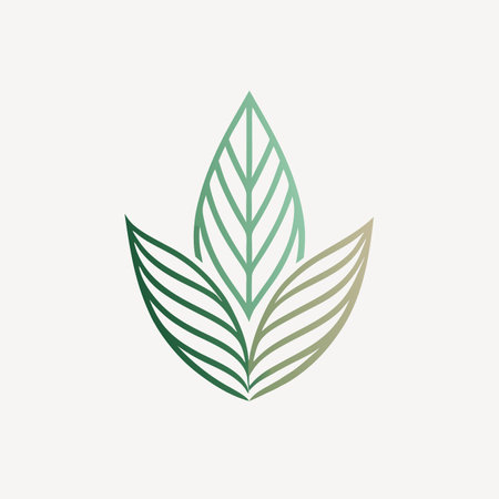 Abstract leaf logo vector on white backgroundのイラスト素材