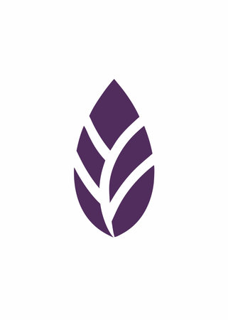 Abstract leaf logo vector on white backgroundのイラスト素材