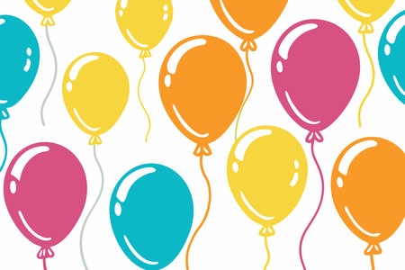 Balloons Sticker vector art on white backgroundのイラスト素材