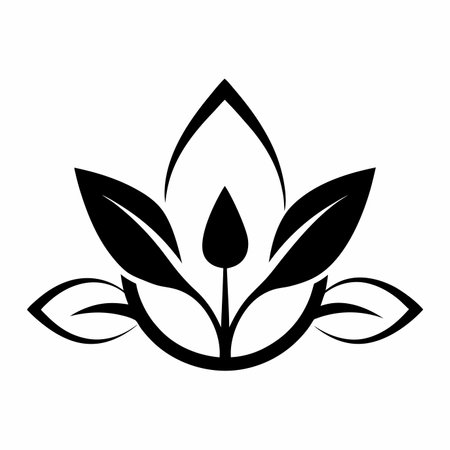 Nature logo vector art on white backgroundのイラスト素材