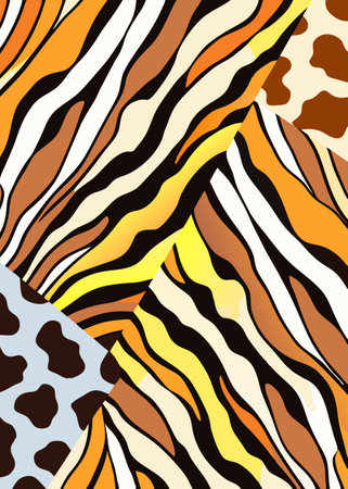 Animal skin pattern abstract background vectorのイラスト素材