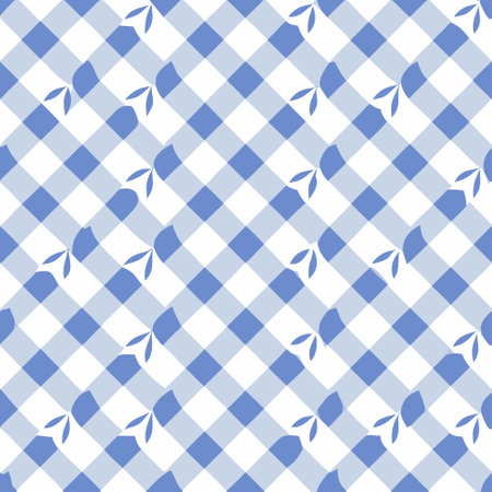 Minimalist seamless gingham patternのイラスト素材