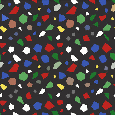 Seamless terrazzo tiles pattern patternのイラスト素材