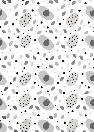 Animal skin seamless pattern on white backgroundのイラスト素材