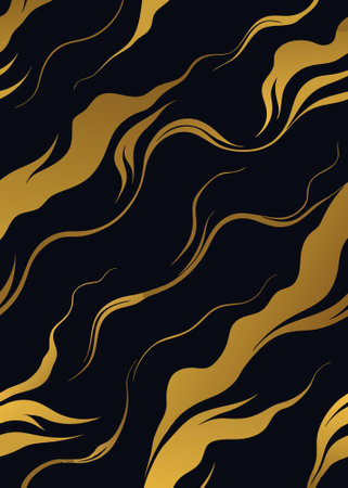 Dark golden abstract seamless pattern marble texture backgroundのイラスト素材