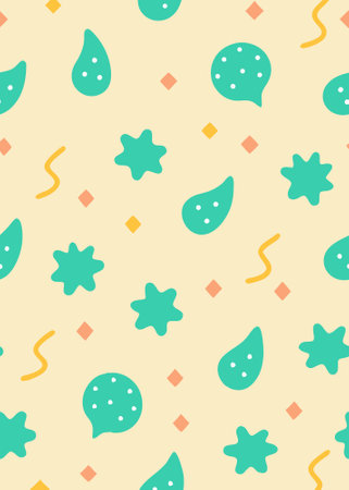 Doodle seamless pattern texture on white background