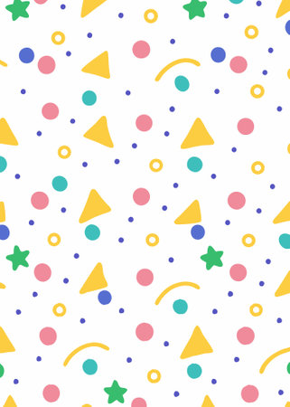 Doodle seamless pattern texture on white background