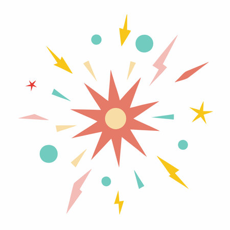 Boom flash vector illustrationのイラスト素材