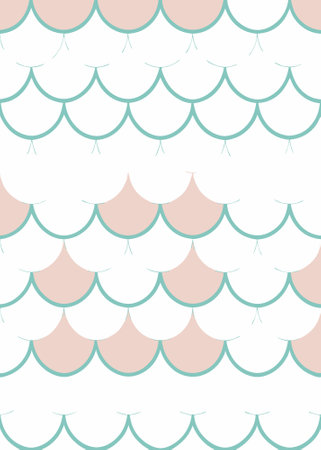 Fantasy mermaid scales seamless pattern vectorのイラスト素材