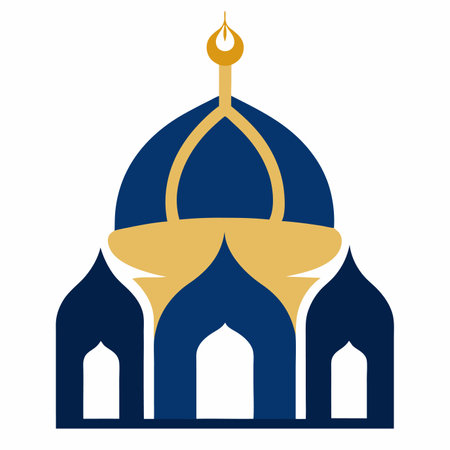 Islamic illustration art on white backgroundのイラスト素材