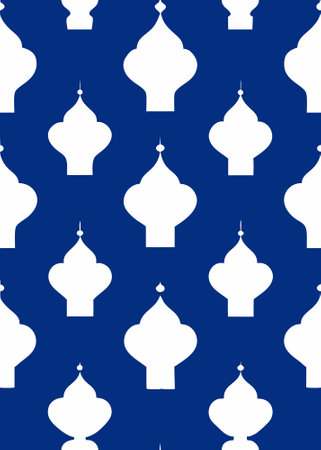 Islamic Seamless pattern on white background