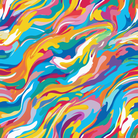 Colorful acrylic brush stroke backgroundのイラスト素材