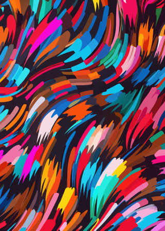 Colorful acrylic brush stroke backgroundのイラスト素材