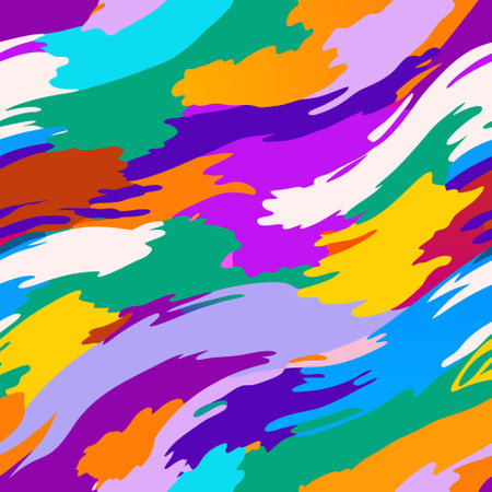 Colorful acrylic brush stroke backgroundのイラスト素材
