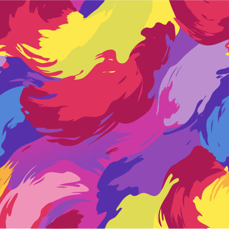 Colorful acrylic brush stroke backgroundのイラスト素材
