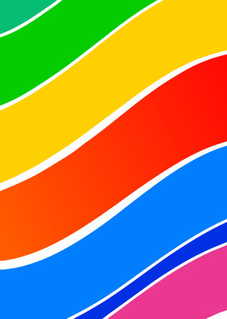 Colorful acrylic brush stroke backgroundのイラスト素材