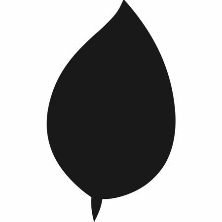 Leaf silhouette vector on white backgroundのイラスト素材