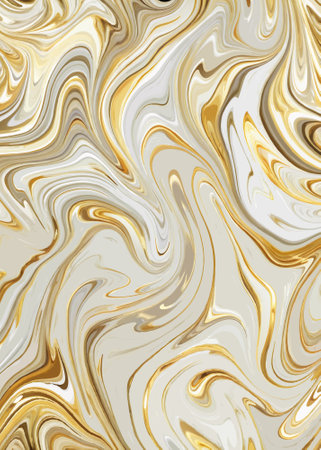 Realistic liquid marble background with goldのイラスト素材