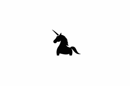 Unicorn vector on white backgroundのイラスト素材