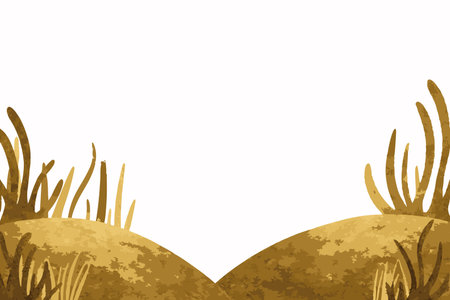Minimalist natural background in gold foil vectorのイラスト素材