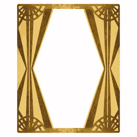Minimalist Gold ornamental divider vectorのイラスト素材