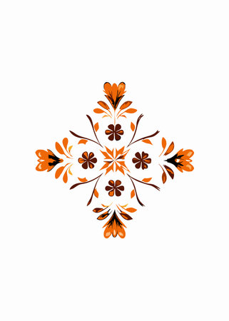 Luxury Floral mandala on white background