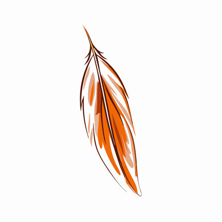 Watercolor botanical leaf vector on white backgroundのイラスト素材