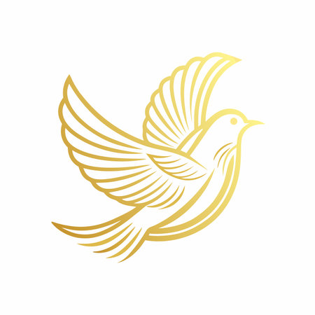Bird logo vector on white backgroundのイラスト素材