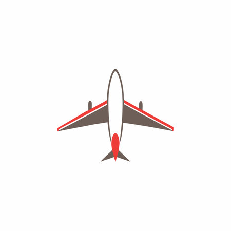 Minimalist airplane logo vectorのイラスト素材