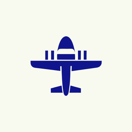 Minimalist airplane logo vectorのイラスト素材