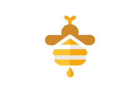 Minimalist honey logo vectorのイラスト素材