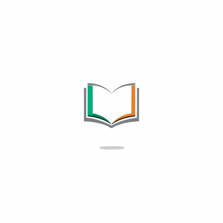 Minimalist publication logo on white backgroundのイラスト素材