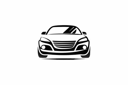 Car logo vector on white backgroundのイラスト素材
