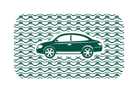 Car logo vector on white backgroundのイラスト素材