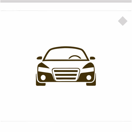 Car logo vector on white backgroundのイラスト素材