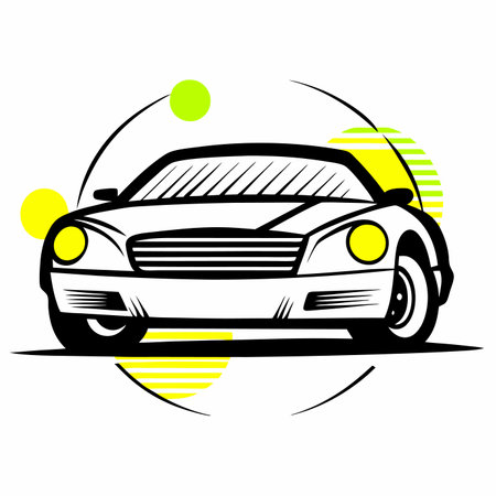 Car logo vector on white backgroundのイラスト素材