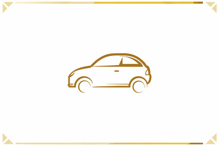 Car logo vector on white backgroundのイラスト素材