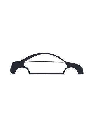 Car logo vector on white backgroundのイラスト素材